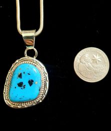 Turquoise Necklace With Snake Chain
